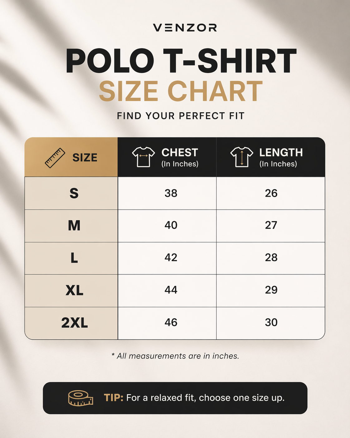 Venzor Essential Polo T-Shirt | Premium Textured Regular Fit