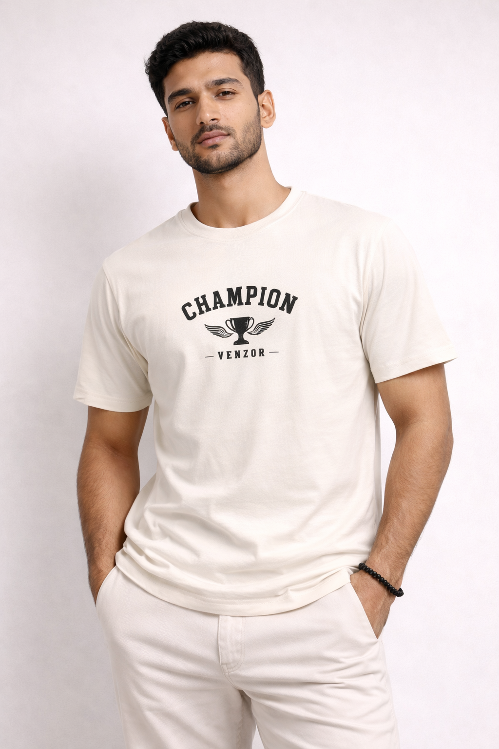 Venzor Champion Classic Crew — Clean Fit. Timeless Power.