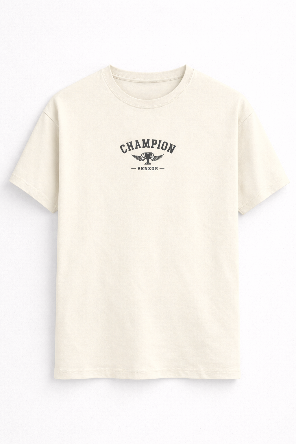 Venzor Champion Classic Crew — Clean Fit. Timeless Power.